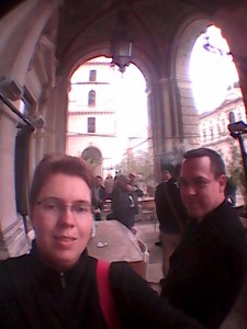 Stimmung vor dem Cafe Einstein